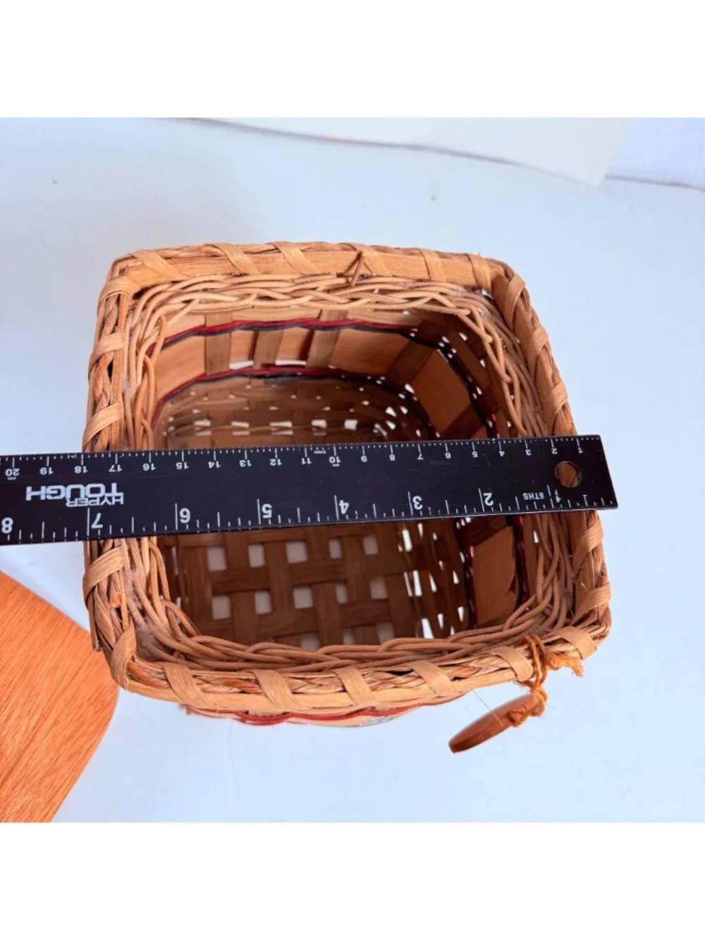 Vintage Karen Traub Originals Wicker Lighthouse Basket Coastal Nautical Folk Art
